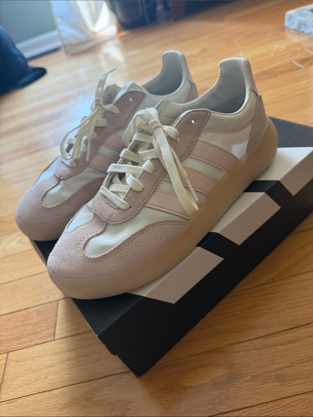 Women’s Neutral Pink Adidas Sneakers